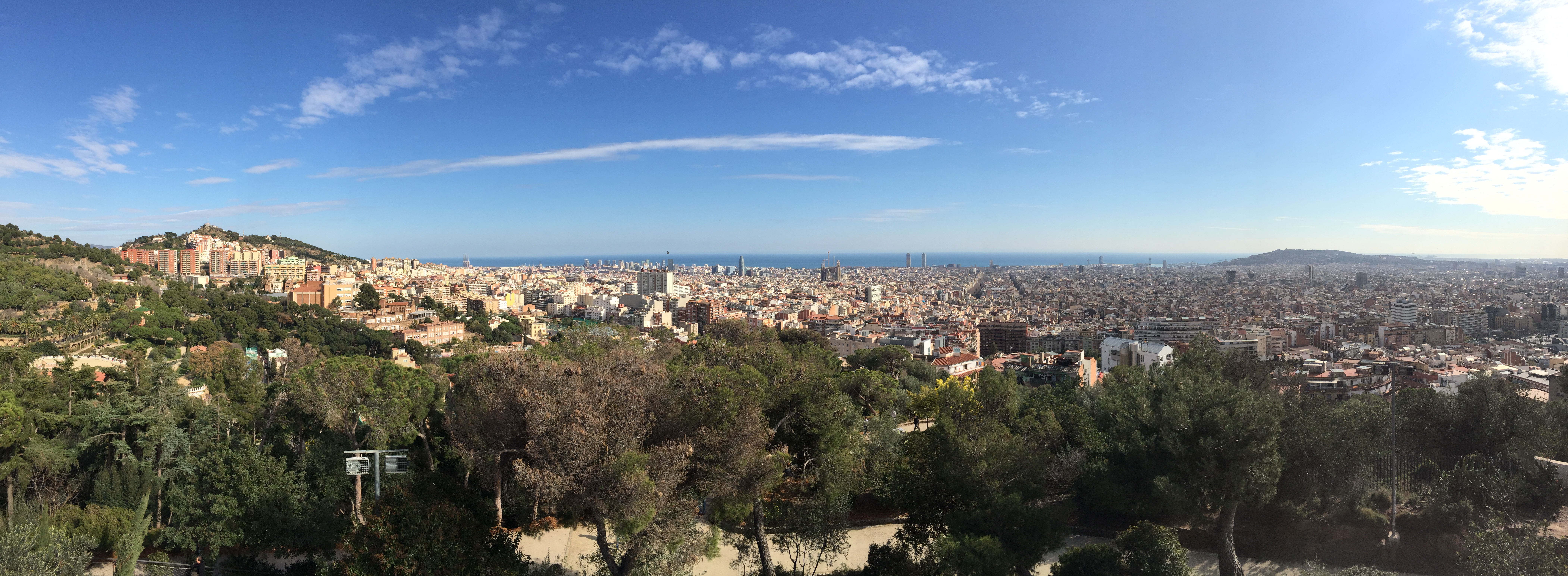 View over Barcelona from Parc Güell