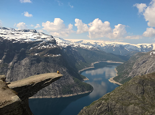 Unbelievable hike and view at Trolltunga/Norway